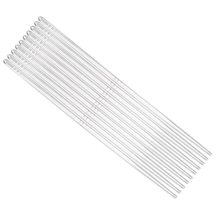 Rack Jack Chopsticks - Plain - Resuable Eco-Friendly Stainless Steel - Silver - Set of 5