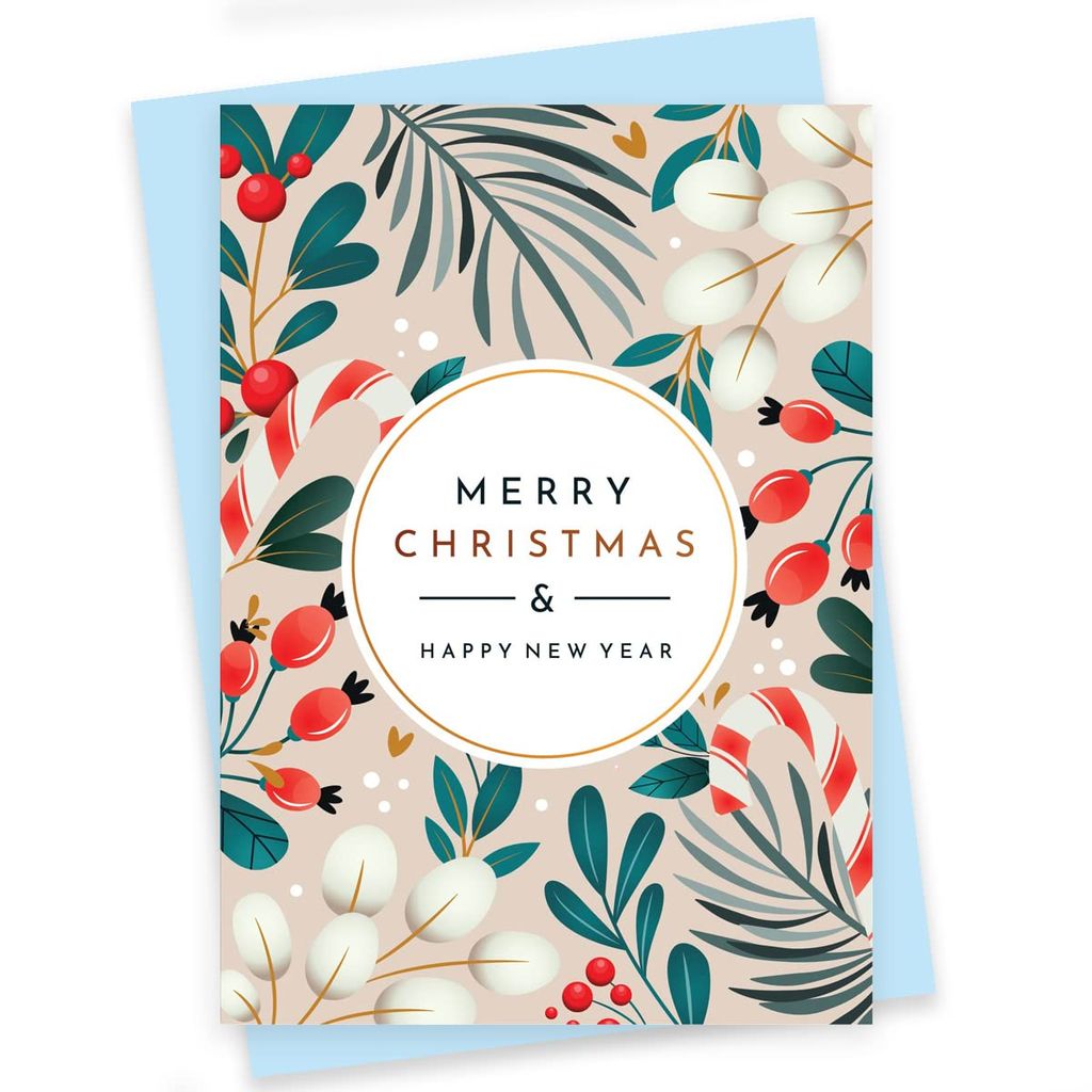 Rack Jack Funny Christmas Xmas Greeting Card for Secret Santa Gifts New Year Friends Family Colleagues with Pastel Envelope - Merry Christmas - White - Stationery | Buy online on ZillyBuy