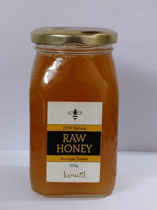 Kewal Raw Honey Moringa Flower 100% Natural Organic Honey Natural Immunity Booster I Pure Honey I (500gm)