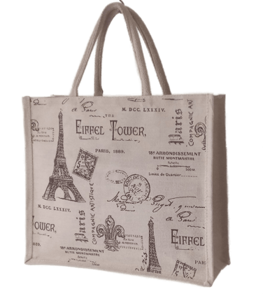 NuVogue Bag: Sturdy Stylish and Sustainable, Biodegradable Juco Bags for Eco-Conscious Fashionistas - 13x15x5 inches