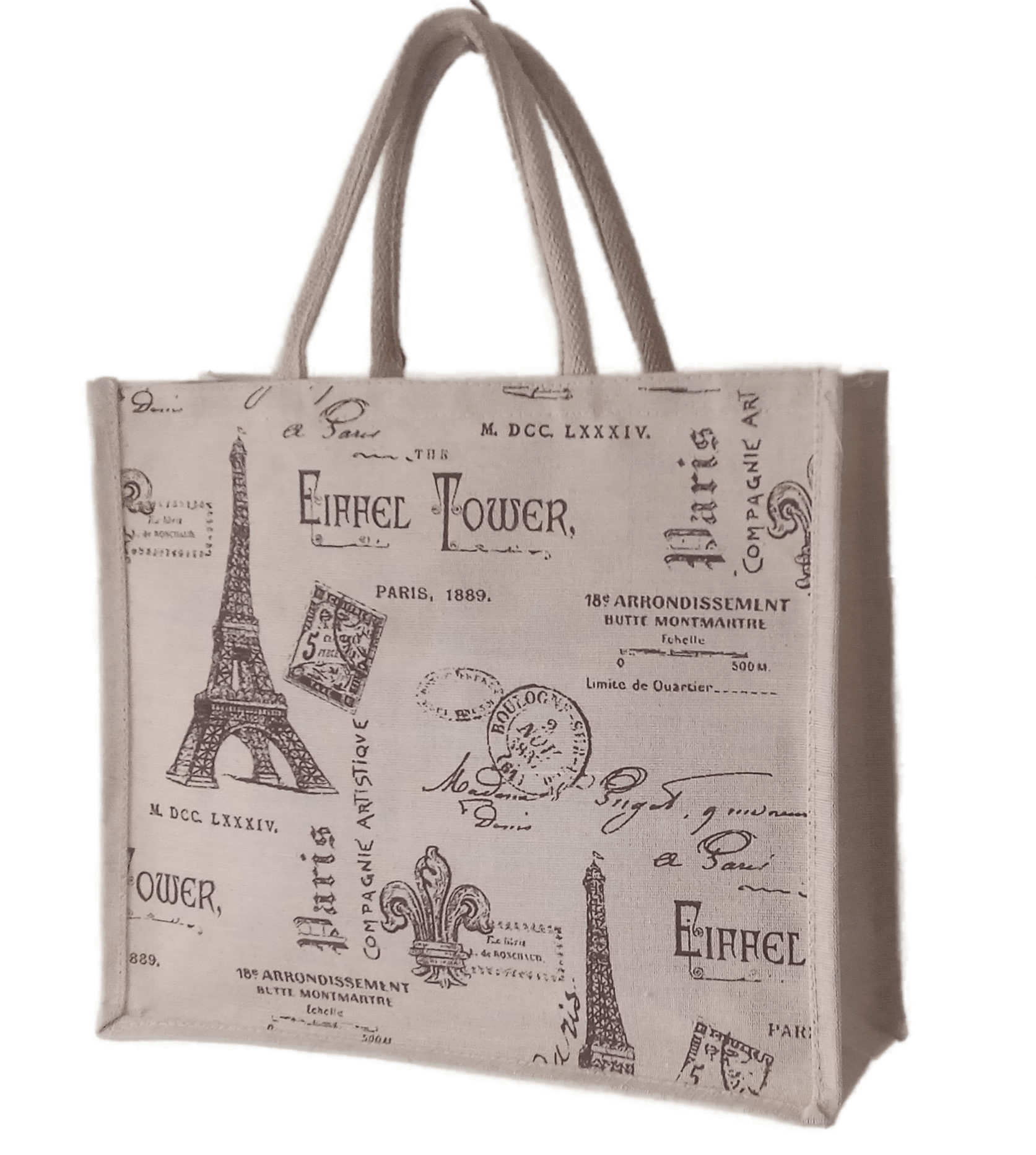 NuVogue Bag: Sturdy Stylish and Sustainable, Biodegradable Juco Bags for Eco-Conscious Fashionistas - 13x15x5 inches