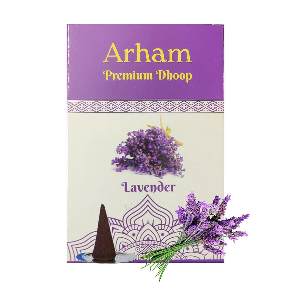 Bodysoul Premium Lavender dhoop Cone 50 gm |Pack of 3| Dhoop Cones for Pooja | Charcoal Free| 100% Organic | Lavender Incense Cone…
