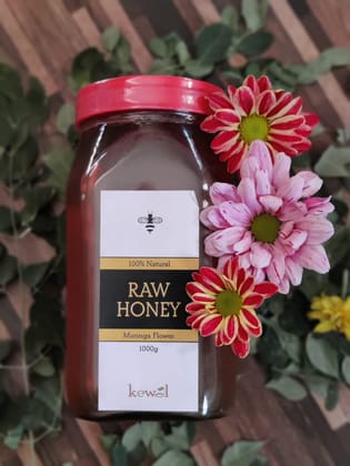 Kewal Raw Honey Moringa Flower 100% Natural Organic Honey Natural Immunity Booster I Pure Honey I (1KG)