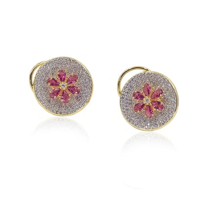 Solitaire 0.30 carat Diamonds Earrings | Red Gold - BAUNAT