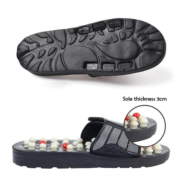 Buy BYRIVER Acupressure Massage Slippers Shoes Sandals Foot Reflexology  Massager Improve blood circulation Relaxation Gifts for Mom Dad 05L  Online at desertcartINDIA