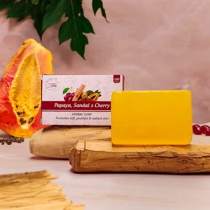 Papaya Sandal and Cherry Soap