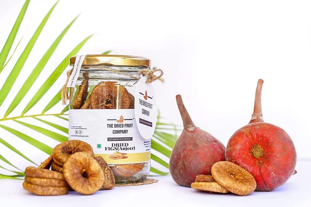 The Dried Fruit COMPANY Anjeer Dried Figs Natural Whole In Fresh For Body Mass Loss Good For Physical Health Increases Immunity 250 gm
