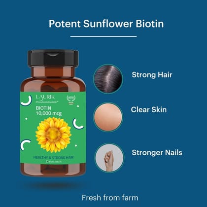 Biotin 10,000mcg For Skin