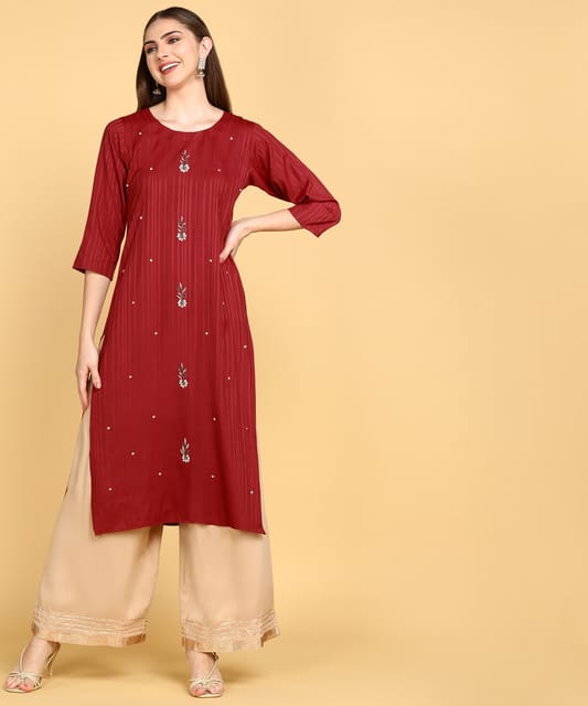 Elevate your occasional wear with this exquisite kurti. The delicate beauty  of Zardosi embroidery seamlessly complements the vibrant… | Instagram