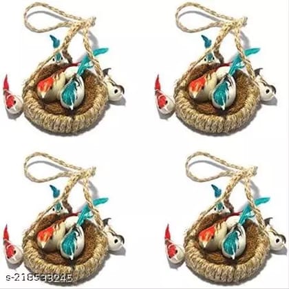 Bird Nest for Jute Hanging Jhumar set of 4 | Chidiyan Ka Ghosla | Home&Decor | Outdoor |