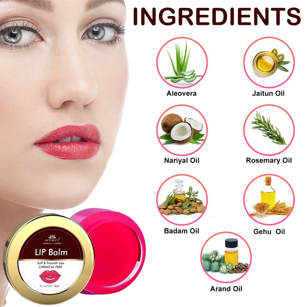Intimify Lip Balm, Heal Cracked Lips, Moisturize Lips, Lips Nourishment 8 gm