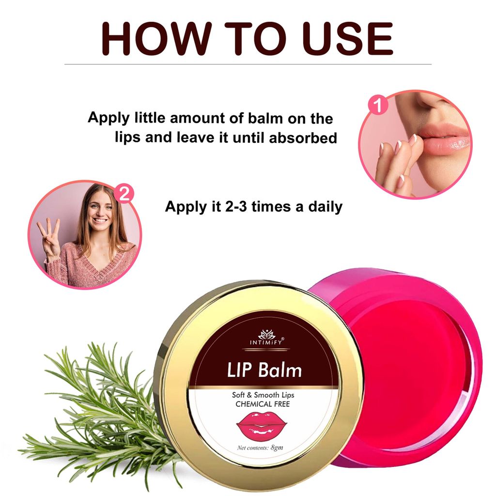 Intimify Lip Balm, Heal Cracked Lips, Moisturize Lips, Lips Nourishment 8 gm