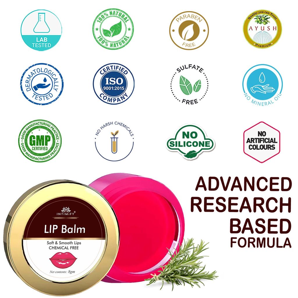 Intimify Lip Balm, Heal Cracked Lips, Moisturize Lips, Lips Nourishment 8 gm