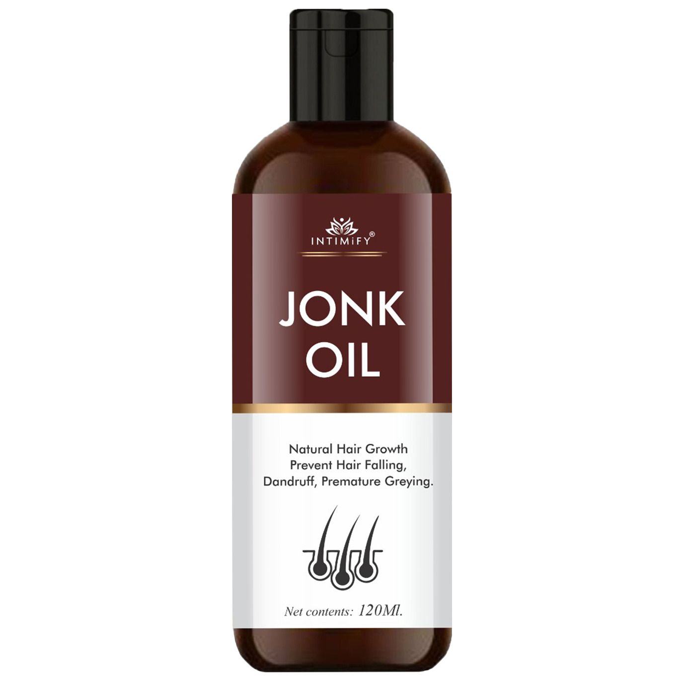 Intimify Jonk Hair Oil, hair growth oil, jonk oil, hair regrowth oil, anti haifall oil, promotes hair growth 120 ml