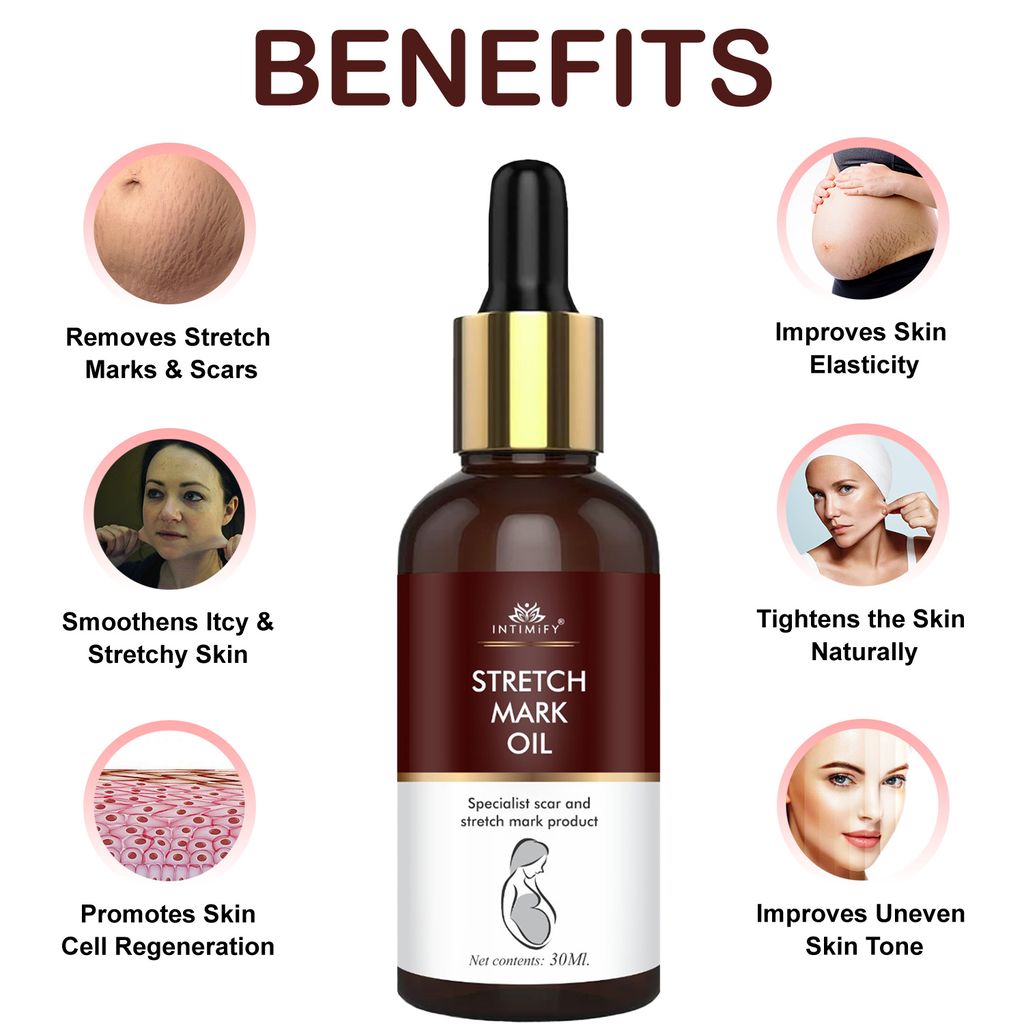 Intimify stretch mark oil, stretch mark cream, stretch marks remover, Shaping & Firming Oil, 30 mL