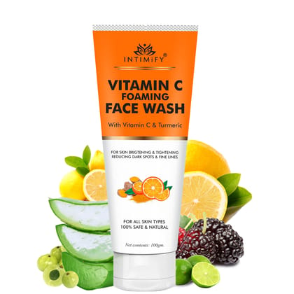 Vitamin C Face Wash, face wash, anti aging wrinkles face wash, anti aging face wash, skin brightening face wash, 100 gm