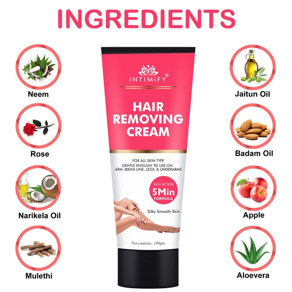 Intimify Hair Removing Cream, for smooth skin, hair removal powder, hair removal, hair remover, 100 gm