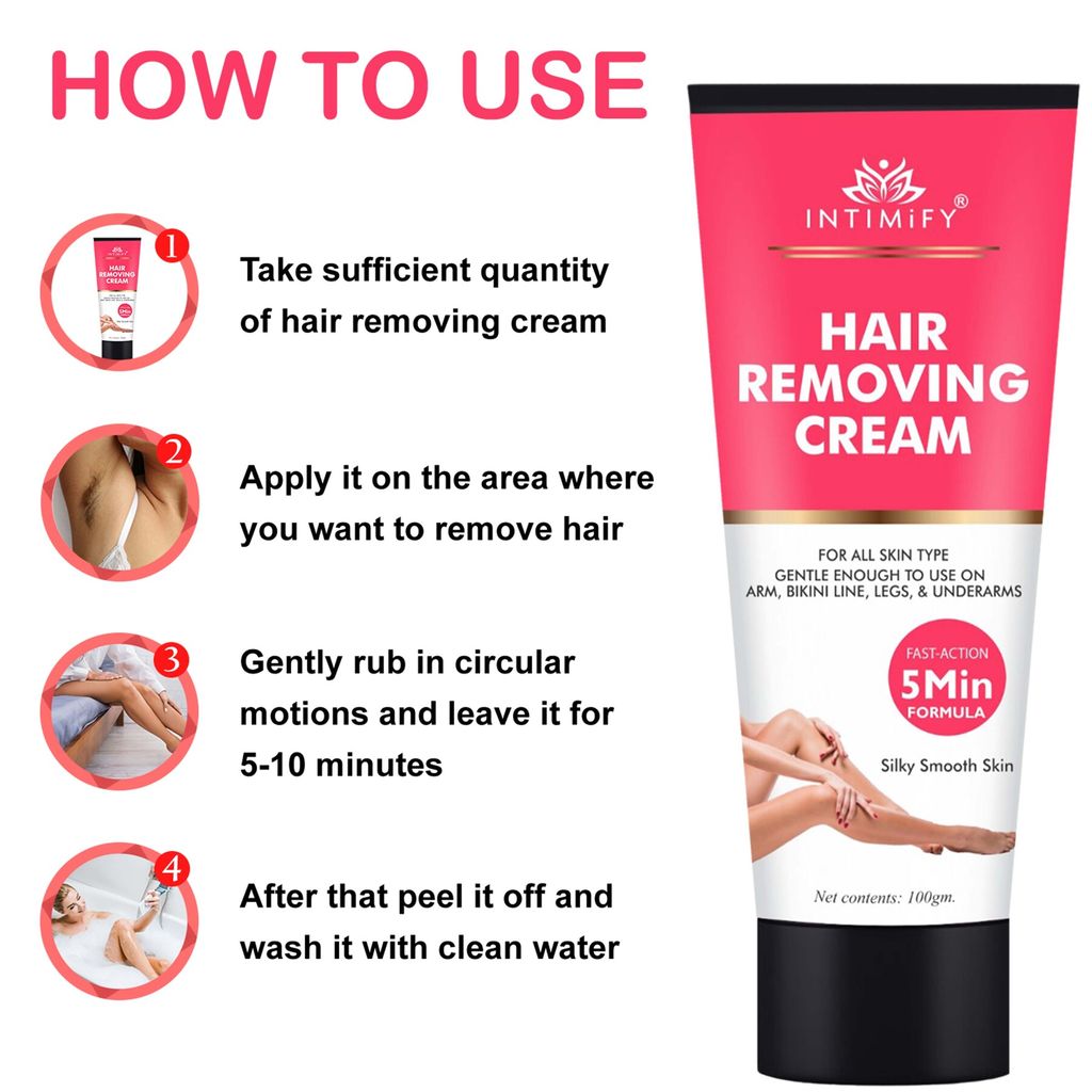 Intimify Hair Removing Cream, for smooth skin, hair removal powder, hair removal, hair remover, 100 gm