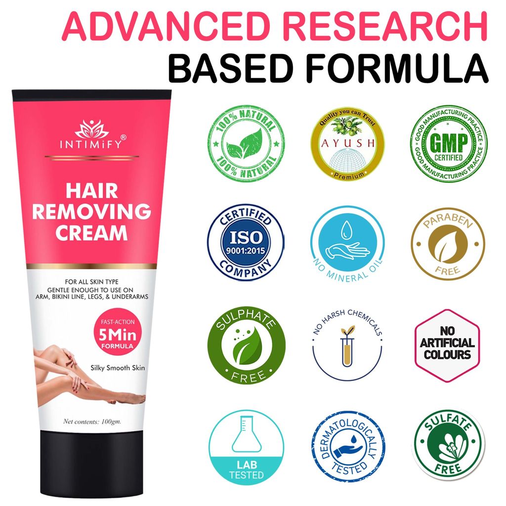 Intimify Hair Removing Cream, for smooth skin, hair removal powder, hair removal, hair remover, 100 gm