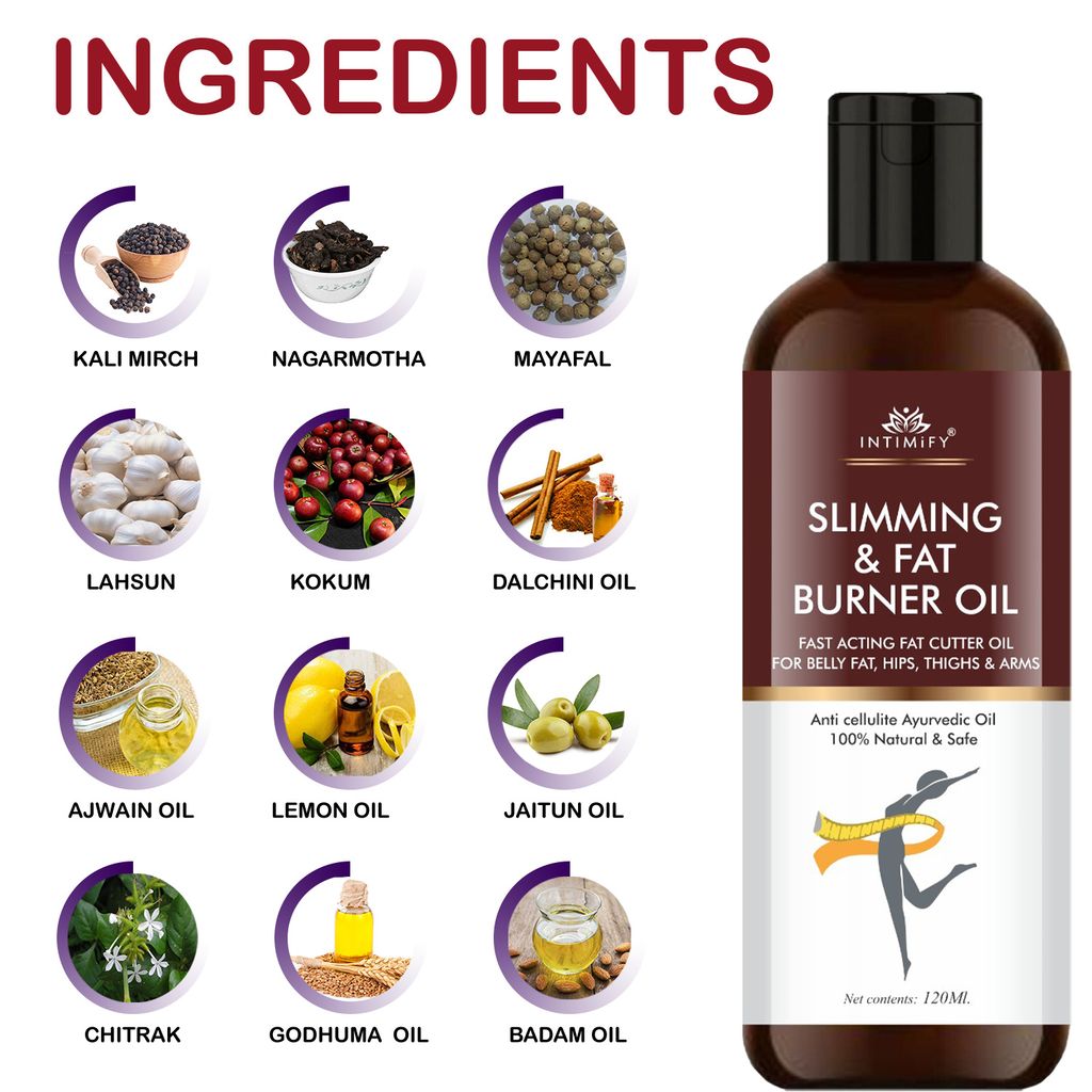 Intimify fat burner oil, slimming oil, weight loss oil, fat cuttter Shaping & Firming Oil 120 mL