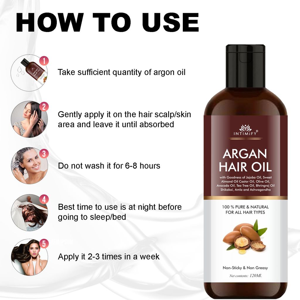 Intimify Argan oil, hair growth oil, dandruff oil, hair care, hair fall growth oil, bhringraj oil, hair nourishment, argan hair oil