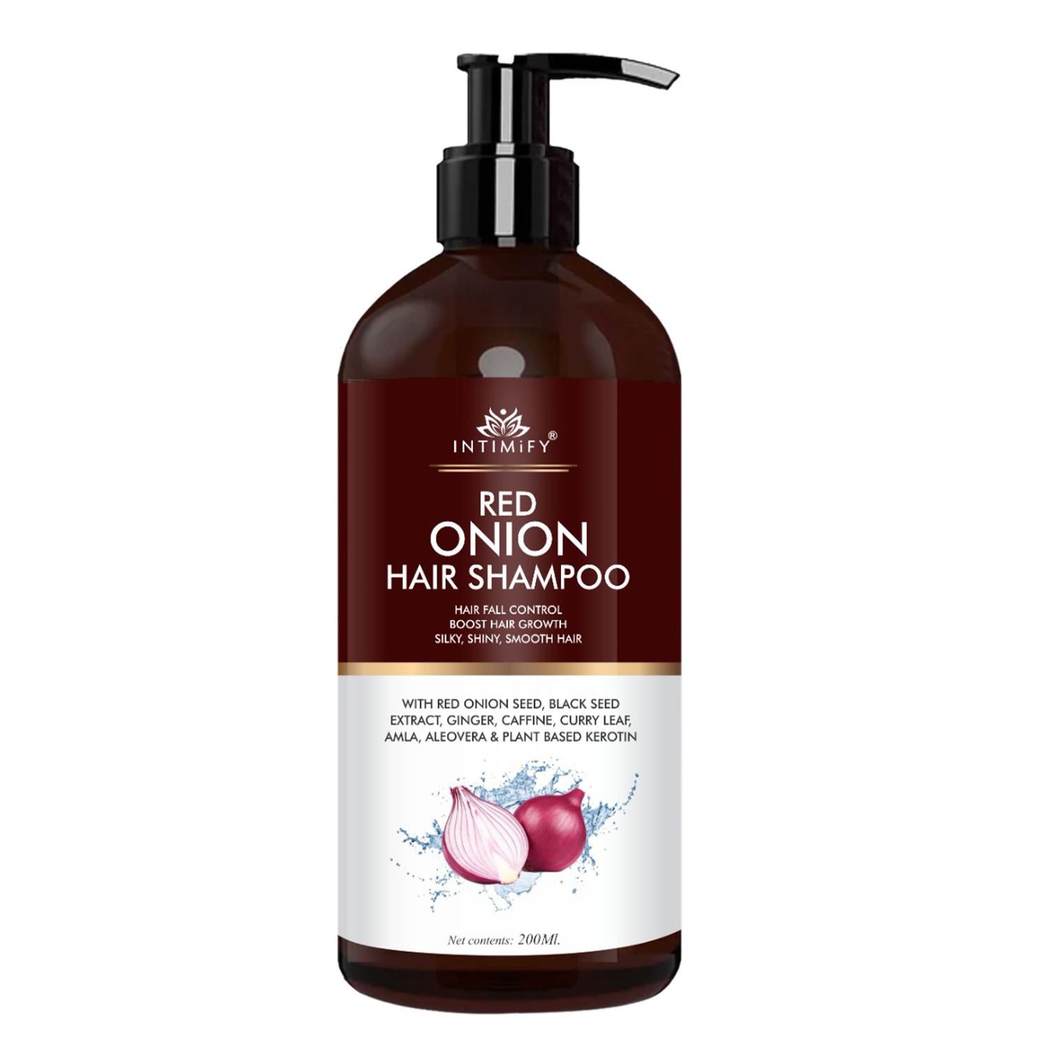 Intimify Onion Shampoo for hair growth, Onion shampoo, red onion shampoo, hair fall shampoo, hair growth shampoo, anti dandruff shampoo