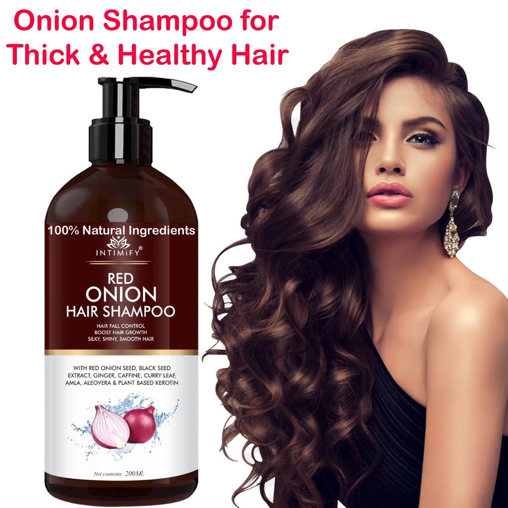Intimify Onion Shampoo for hair growth, Onion shampoo, red onion shampoo, hair fall shampoo, hair growth shampoo, anti dandruff shampoo