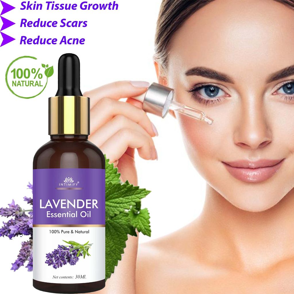 Intimify Lavender essential oil, Reduce Scars and Marks, Get Smooth and Clear Skin, Reduce Acne and Dark Spots