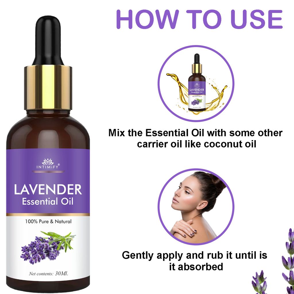 Intimify Lavender essential oil, Reduce Scars and Marks, Get Smooth and Clear Skin, Reduce Acne and Dark Spots