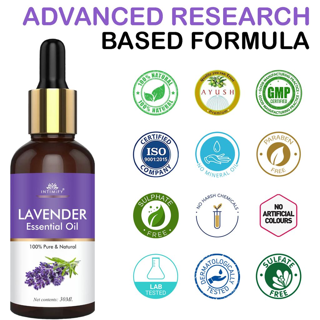 Intimify Lavender essential oil, Reduce Scars and Marks, Get Smooth and Clear Skin, Reduce Acne and Dark Spots