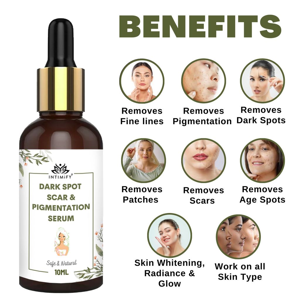Intimify Dark Spot serum, Serum for Skin Brightening, anti acne serum, skin whetining serum, pigmentation serum, 10 ml