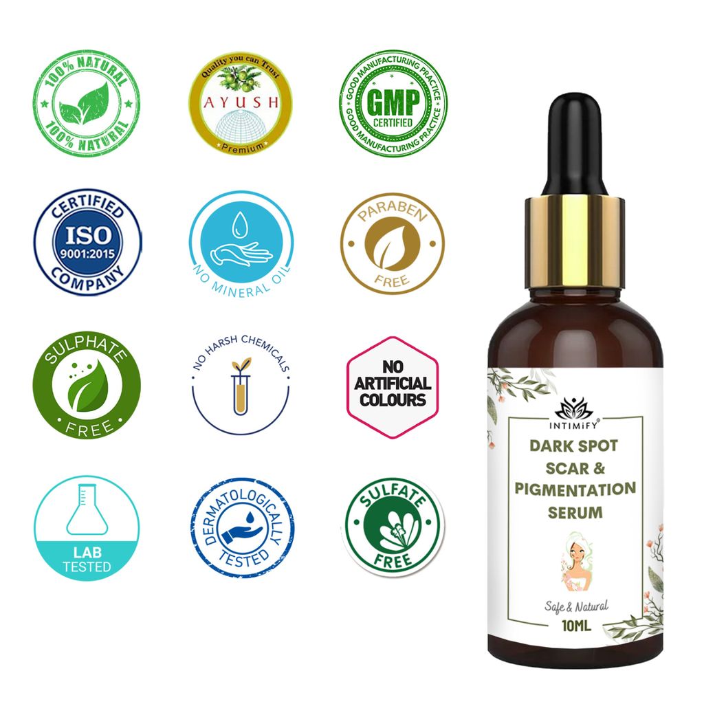 Intimify Dark Spot serum, Serum for Skin Brightening, anti acne serum, skin whetining serum, pigmentation serum, 10 ml