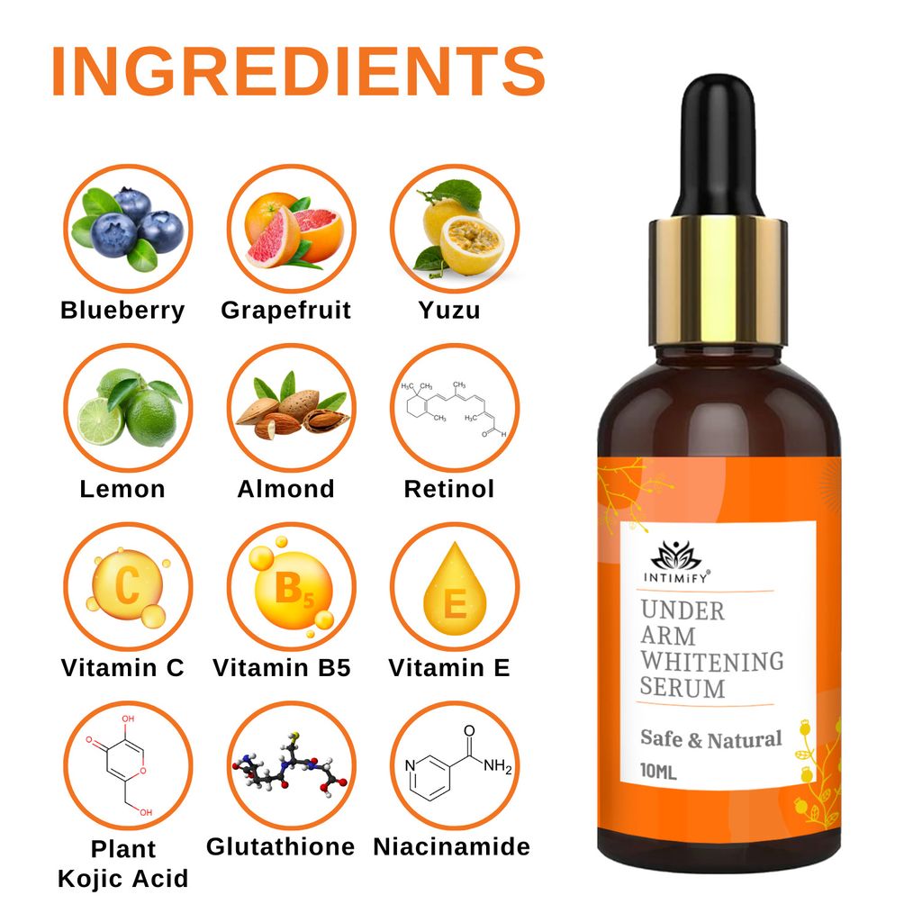 Intimify Underarm Whitening Serum for Underarm Whitening & Lightening, Removes Underarm Pigmentation