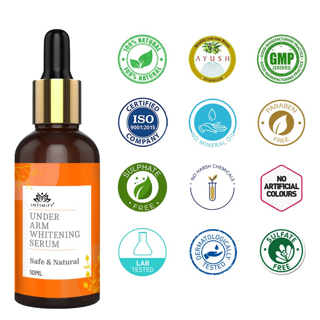 Intimify Underarm Whitening Serum for Underarm Whitening & Lightening, Removes Underarm Pigmentation