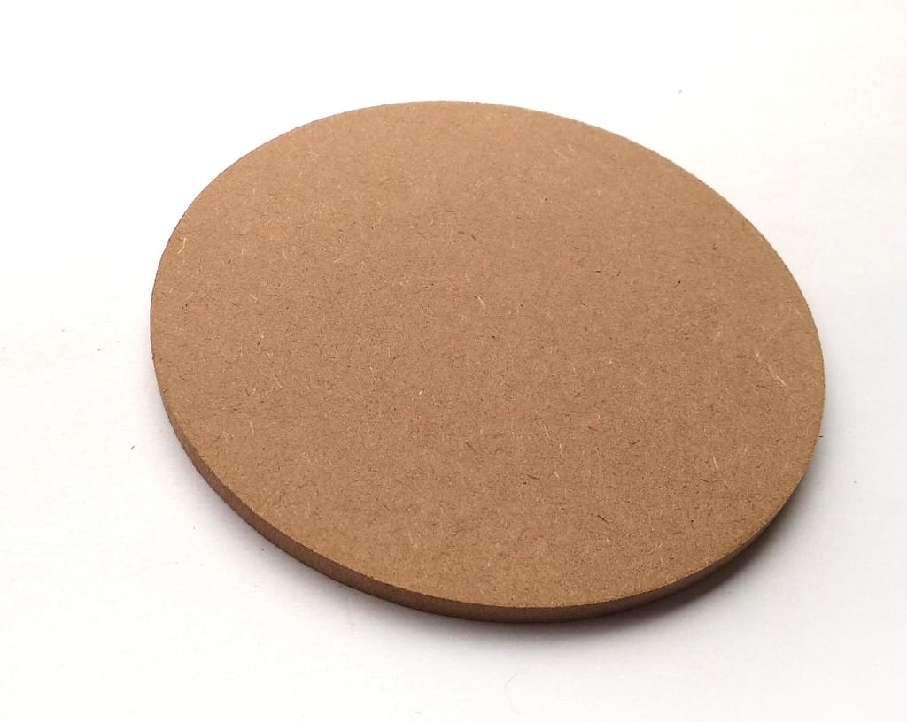 IVEI DIY MDF Circle Coasters (3.5in X 3.5in)- set of 12