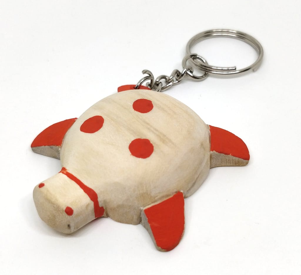 IVEI Wooden Turtle Keyring - Set of 3
