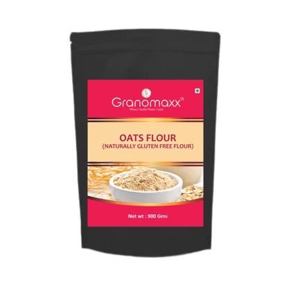 Granomaxx Oats Flour (Atta) 900gms | Gluten Free, Natural and high-protein flour l Oats Atta l Rich in Fibre l Health Food |Supports Weight Loss | Control Blood Sugar | No Maida, No Wheat