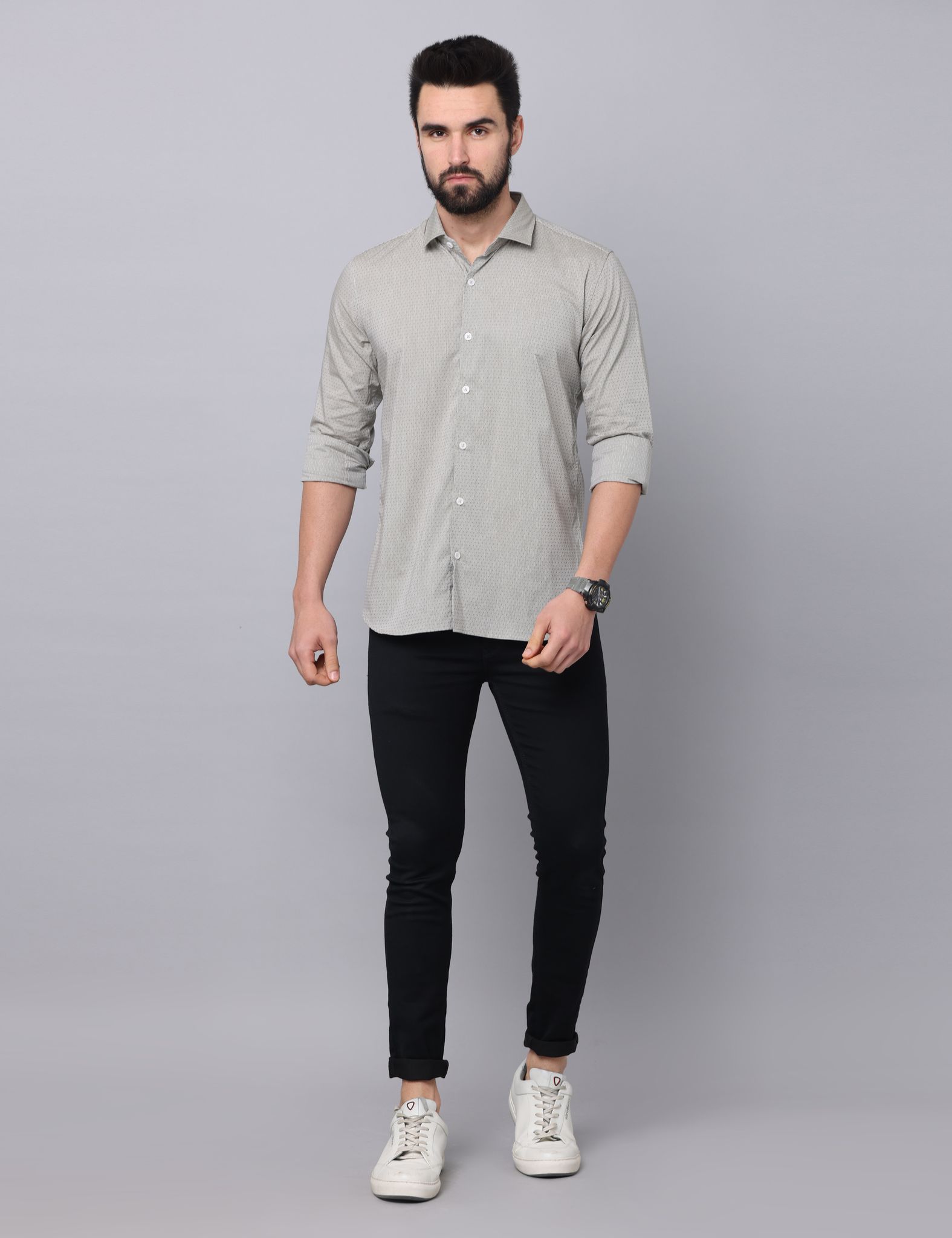 GOLD BOAT Men's  Printed Doby Shirts