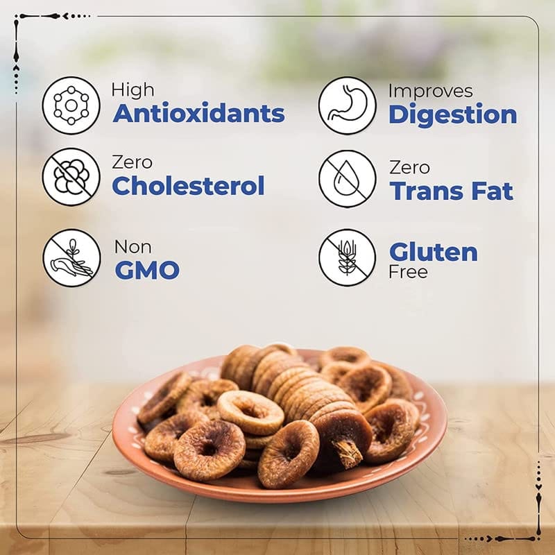 The Dried Fruit COMPANY Anjeer Dried Figs Natural Whole In Fresh For Body Mass Loss Good For Physical Health Increases Immunity 500 gm