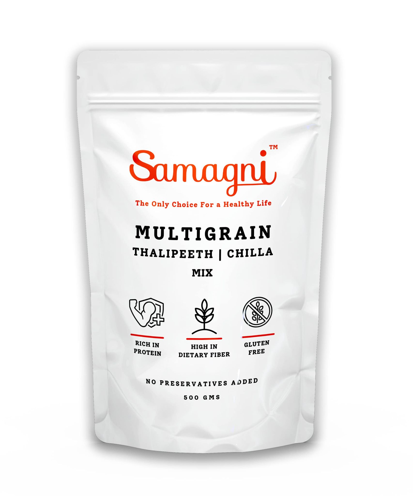 Samagni Multigrain Thalipeeth Chilla Mix Atta | Nutritious Healthy Breakfast | Gluten Free 500 gms