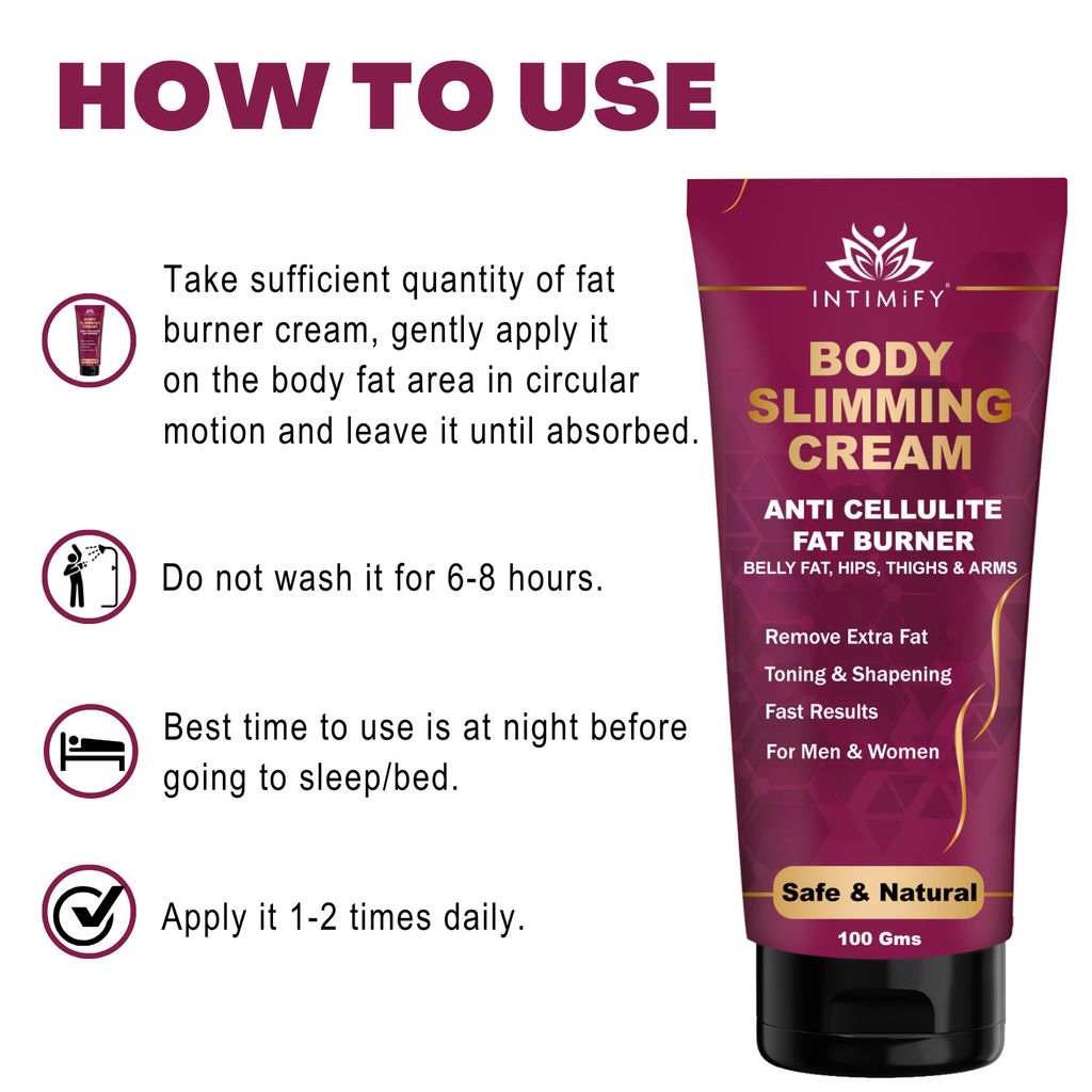 Intimify Fat Burner Cream, Fat Loss Cream, Fat Burner Oil, Shaping Cream, Firming Cream 100 g