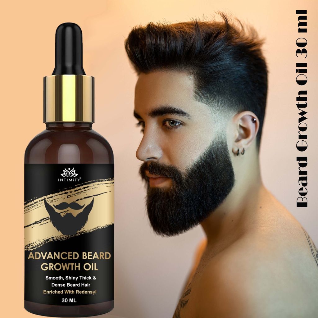 Intimify Advanced Beard Growth Oil, beard growth, beard growth oil, Improves Density of Beard Hair, 30 ml