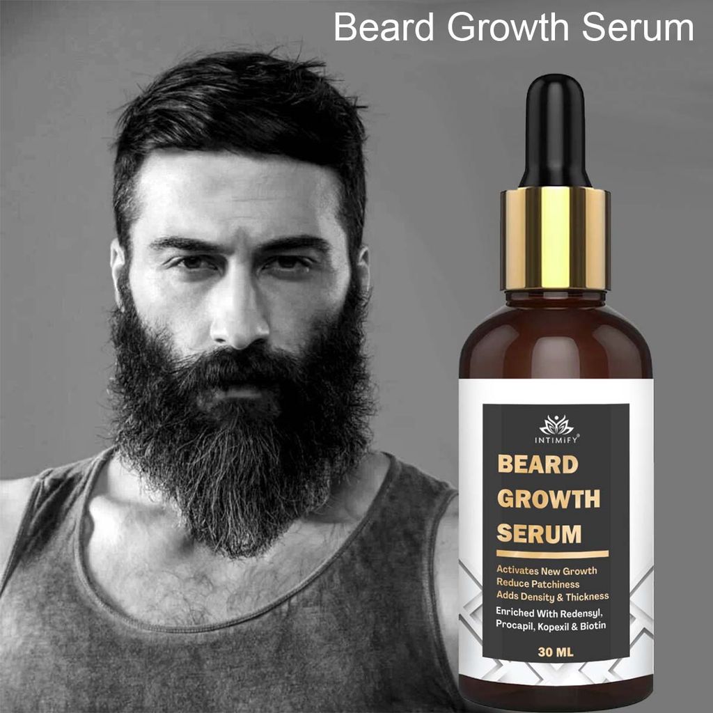 Intimify Beard Growth Serum, beard growth, beard oil, moustache growth oil, beard growth oil, 30 ml