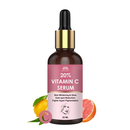 Intimify 20% Vitamin C Serum, vitamin c serum, anti acne serum, face serum, skin brightening serum, 30 ml