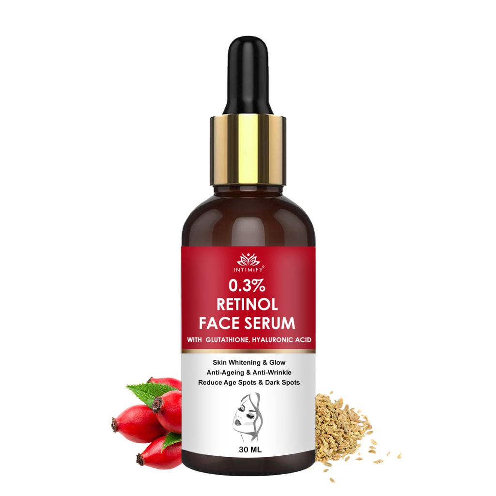 Intimify 0.3% Retinol Face Serum, for Skin Brightening, skin brightening serum, face serum, anti acne serum, 30 ml