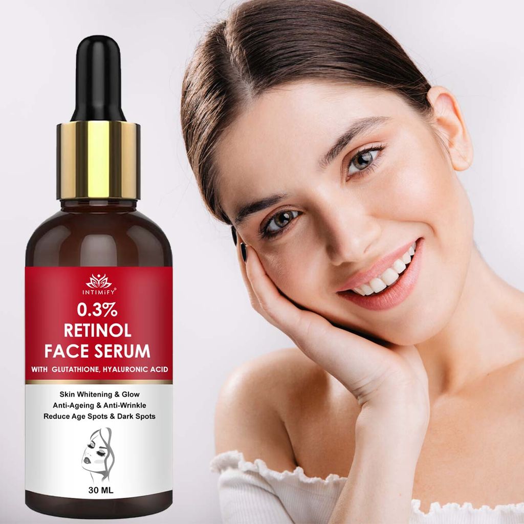 Intimify 0.3% Retinol Face Serum, for Skin Brightening, skin brightening serum, face serum, anti acne serum, 30 ml