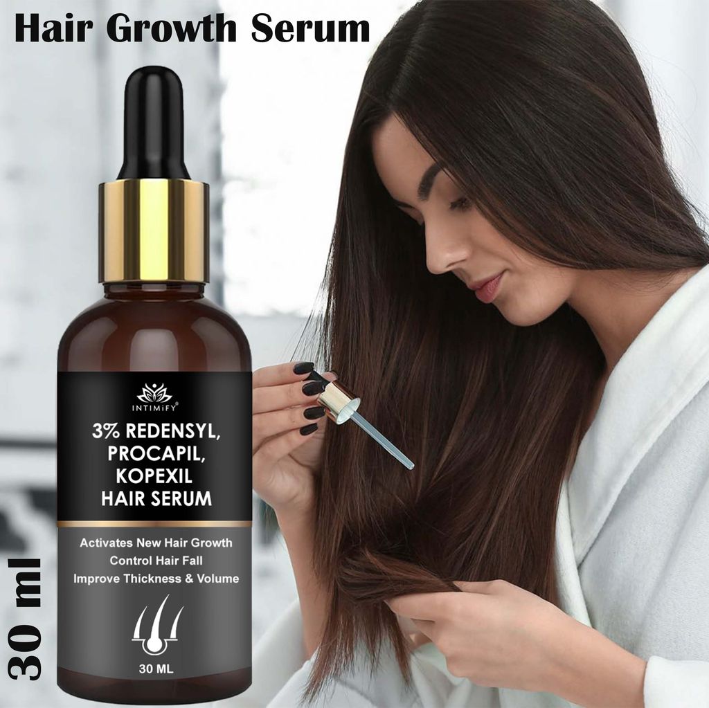 Intimify Hair Growth Serum, hair regrowth, strong hair, hair nourishment, anti hairfall, 30 ml