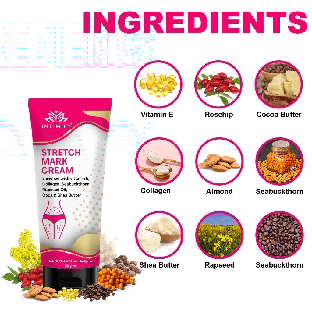 Intimify Stretch Mark Cream, Stretch Mark Remover, Scar Cream, Firming Cream 50 g