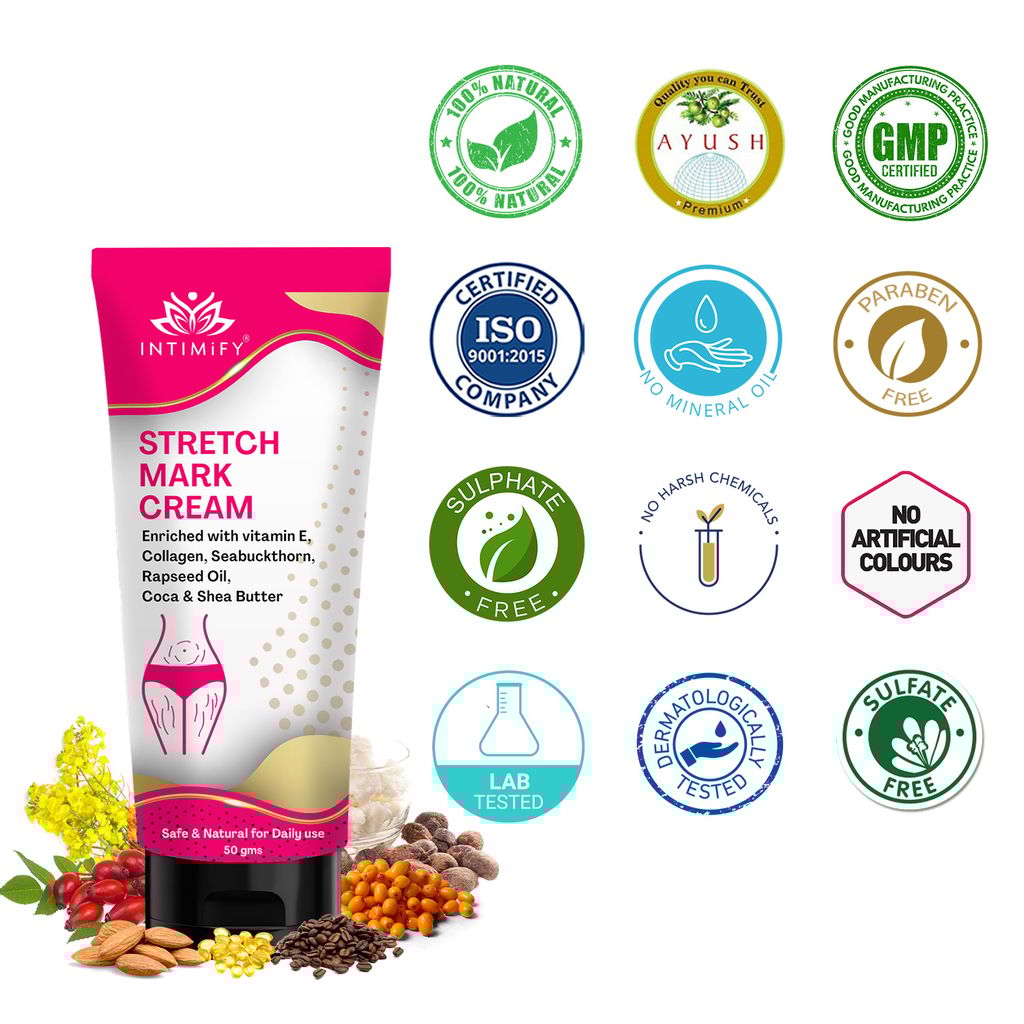 Intimify Stretch Mark Cream, Stretch Mark Remover, Scar Cream, Firming Cream 50 g