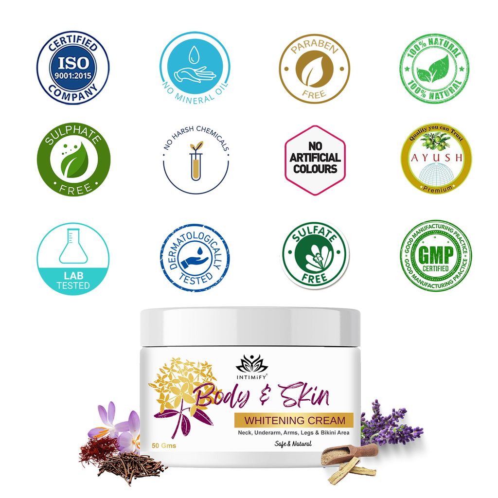 Intimify Body whitening cream, face whitening cream, skin whitening cream, skin shine, (50 gms)